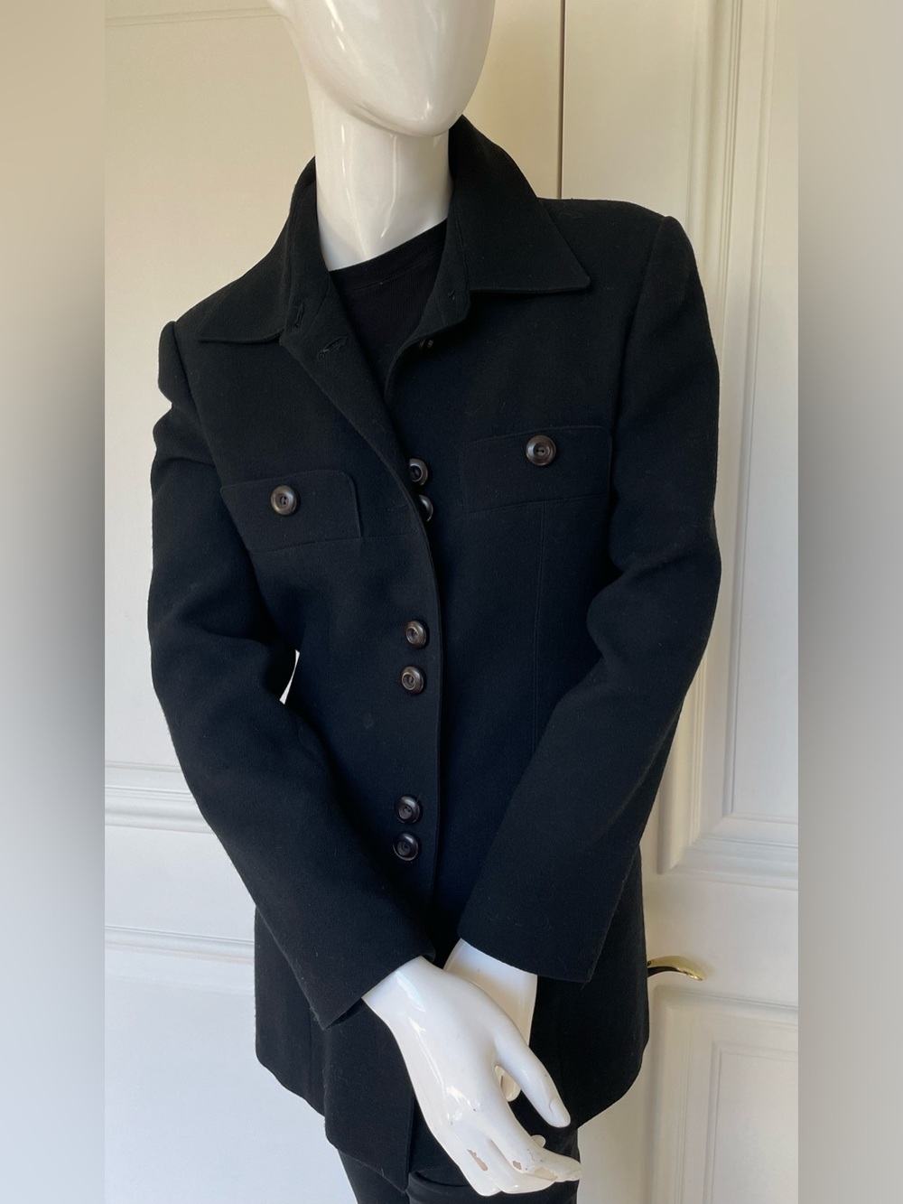 Elegant Atelier Paris Black Women's Spring coat